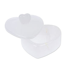 Load image into Gallery viewer, Heart-Shaped Hand-Carved White Onyx Decorative Jewelry Box - Take my Heart | NOVICA