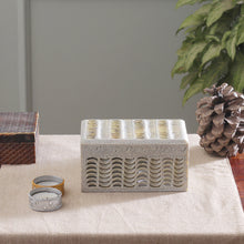 Load image into Gallery viewer, Jali Openwork Rectangular Natural Soapstone Decorative Box - Jali Waves | NOVICA