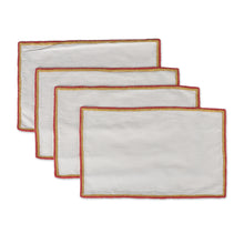 Load image into Gallery viewer, Bird-Themed 5-Piece Cotton Table Runner and Placemat Set - Sunset Chants | NOVICA