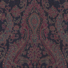 Load image into Gallery viewer, Reversible Jamawar Wool Shawl with Peacock and Paisley Theme - Timeless Luxury | NOVICA