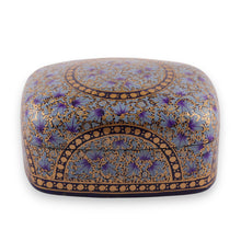 Load image into Gallery viewer, Floral Papier Mache and Wood Decorative Box Painted by Hand - Lovely Garden | NOVICA