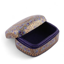 Load image into Gallery viewer, Floral Papier Mache and Wood Decorative Box Painted by Hand - Lovely Garden | NOVICA