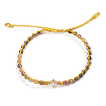 Load image into Gallery viewer, Gold-Accented Bracelet with Tourmaline and Recycled Glass - Be Posh | NOVICA