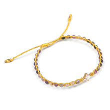 Load image into Gallery viewer, Gold-Accented Bracelet with Tourmaline and Recycled Glass - Be Posh | NOVICA