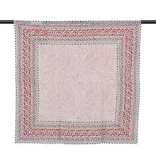 Load image into Gallery viewer, Cotton Bandana with Paisley and Vine Designs - Paisley Foliage | NOVICA