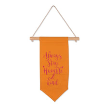 Load image into Gallery viewer, Set of 3 Cotton Wall Hangings with Inspirational Quotes - Positive Vibes | NOVICA