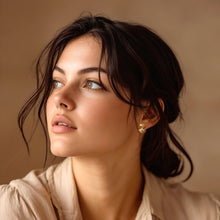 Load image into Gallery viewer, Whimsical 18k Gold-Plated Button Earrings Crafted in Bali - Versatile & Victorious | NOVICA