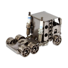 Load image into Gallery viewer, Polished Eco-Friendly Upcycled Truck Sculpture from Mexico - New Roads | NOVICA