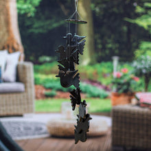 Load image into Gallery viewer, Whimsical Hand-Carved Natural Black Onyx Dove-Themed Mobile - Feathers to Midnight | NOVICA