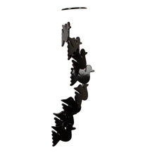 Load image into Gallery viewer, Whimsical Hand-Carved Natural Black Onyx Dove-Themed Mobile - Feathers to Midnight | NOVICA