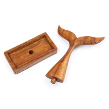 Load image into Gallery viewer, Whale Tail-Shaped Wood Jewelry Stand Carved by Hand in Bali - Whale Tail | NOVICA