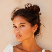 Load image into Gallery viewer, 18k Gold-Plated Rose Quartz Beaded Dangle Earrings from Bali - Strawberry Gin | NOVICA