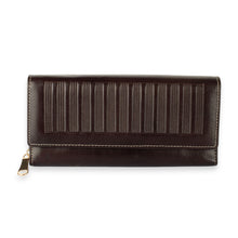 Load image into Gallery viewer, Espresso-Hued Leather Wallet with Textured Embossed Accents - Timeless Brown | NOVICA