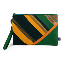 Load image into Gallery viewer, Striped Javanese Handwoven Lurik Cotton Wristlet and Clutch - Striped Fantasy | NOVICA