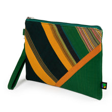 Load image into Gallery viewer, Striped Javanese Handwoven Lurik Cotton Wristlet and Clutch - Striped Fantasy | NOVICA