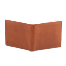 Load image into Gallery viewer, Classic Russet Red Shade Unisex 100% Leather Bi-Fold Wallet - Traditional Russet | NOVICA