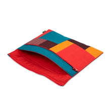 Load image into Gallery viewer, Multicolor 100% Cotton Laptop Case with Zippered Closure - Personal Patchwork | NOVICA