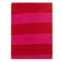 Load image into Gallery viewer, Striped Fuchsia and Red Block-Printed Cotton Daily Planner - Choices in Fuchsia | NOVICA