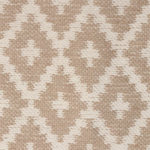 Load image into Gallery viewer, 4x6 Diamond and Checkered-Patterned Cotton Dhurrie Area Rug - Ivory Geometry Harmony | NOVICA
