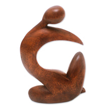 Load image into Gallery viewer, Wood statuette - Pregnant Grace | NOVICA