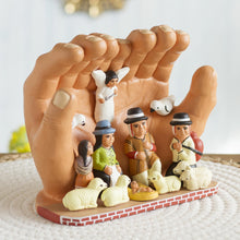 Load image into Gallery viewer, Hands of God Maqui Nativity Scene Peruvian Art - Peace Nativity | NOVICA