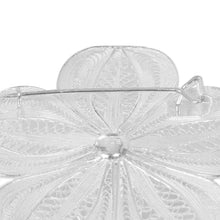 Load image into Gallery viewer, Floral Sterling Silver Filigree Brooch Pin - Peacock's Plumes | NOVICA