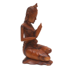 Load image into Gallery viewer, Wood statuette - Devoted in Prayer | NOVICA