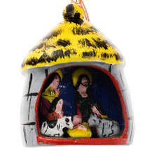 Load image into Gallery viewer, Hand Made Religious Wood Christmas Ornaments (Set of 4) - Nativity | NOVICA