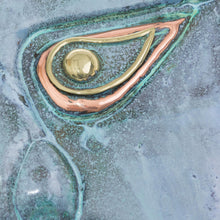 Load image into Gallery viewer, Archaeological Bronze and Copper Mask - God of Rituals | NOVICA