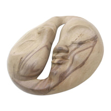 Load image into Gallery viewer, Modern Hibiscus Wood Mask - Love Circle | NOVICA