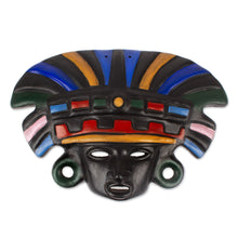 Load image into Gallery viewer, Ceramic mask - Aztec Warrior | NOVICA