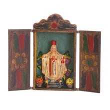 Load image into Gallery viewer, Handmade Folk Art Retablo Sculpture of the Virgen del Carmen - Our Lady of Mount Carmel | NOVICA