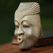 Load image into Gallery viewer, Unique Modern Wood Mask - The Whistler | NOVICA