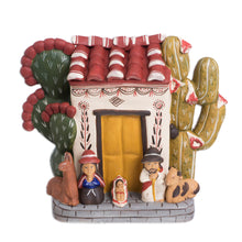 Load image into Gallery viewer, Ceramic nativity scene - Christmas at Home | NOVICA