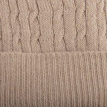 Load image into Gallery viewer, Unique Womens Alpaca Wool Solid Knit Hat - Tan Mountain Path | NOVICA
