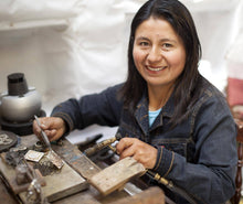 Load image into Gallery viewer, Azure-Malachite Multi-Stone Ring from Peru - Radiant Leaves | NOVICA