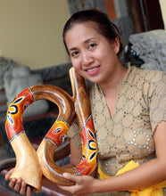 Load image into Gallery viewer, Hand Carved Balinese Cricket Suar Wood Percussion Instrument - Cricket Melody | NOVICA