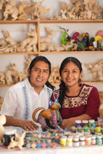 Load image into Gallery viewer, Hand-Painted Wood Alebrije Butterfly Sculpture from Mexico - Holy Butterfly | NOVICA