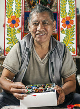 Load image into Gallery viewer, Handcrafted Mini Retablo Wall Hanging from Peru - Peruvian Customs | NOVICA