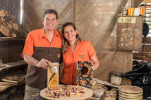 Load image into Gallery viewer, Floral Teak Wood Bookmark from Costa Rica - Sarchi Flower | NOVICA