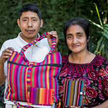 Load image into Gallery viewer, Rainbow Striped Cotton Sling from Guatemala - Rainbow of Love | NOVICA