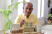 Load image into Gallery viewer, Hand Carved Decorative Soapstone Floral Box - Leaf and Vine | NOVICA