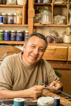 Load image into Gallery viewer, Beaded and Filigree Beaded Dangle Earrings With Silver Hooks - Crystal Leaf | NOVICA