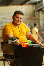 Load image into Gallery viewer, Artisan Crafted Glass Decanter - Cool Water | NOVICA