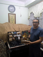 Load image into Gallery viewer, Hand-Painted Traditional Pine and Birch Wood Minarets - Dushanbe Minarets | NOVICA