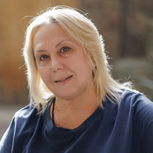 Load image into Gallery viewer, Adjustable Pink and Ivory Ceramic Beaded Necklace - Sweetness at Sunset | NOVICA