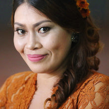 Load image into Gallery viewer, Fair Trade Men's Cotton Batik Shirt in Reds from Bali - Light and Shadow | NOVICA