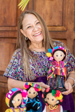 Load image into Gallery viewer, Crocheted Cotton World Peace Theme Decorative Display Doll - Earth Mother for World Peace | NOVICA