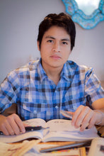 Load image into Gallery viewer, Silver and Obsidian Inca Chakana Stud Earrings - Inca Constellation | NOVICA