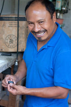 Load image into Gallery viewer, Jade and Leather Wristband Bracelet from Guatemala - Black Fortress | NOVICA